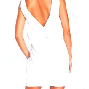 Lulus white minidresses with BOW, medium